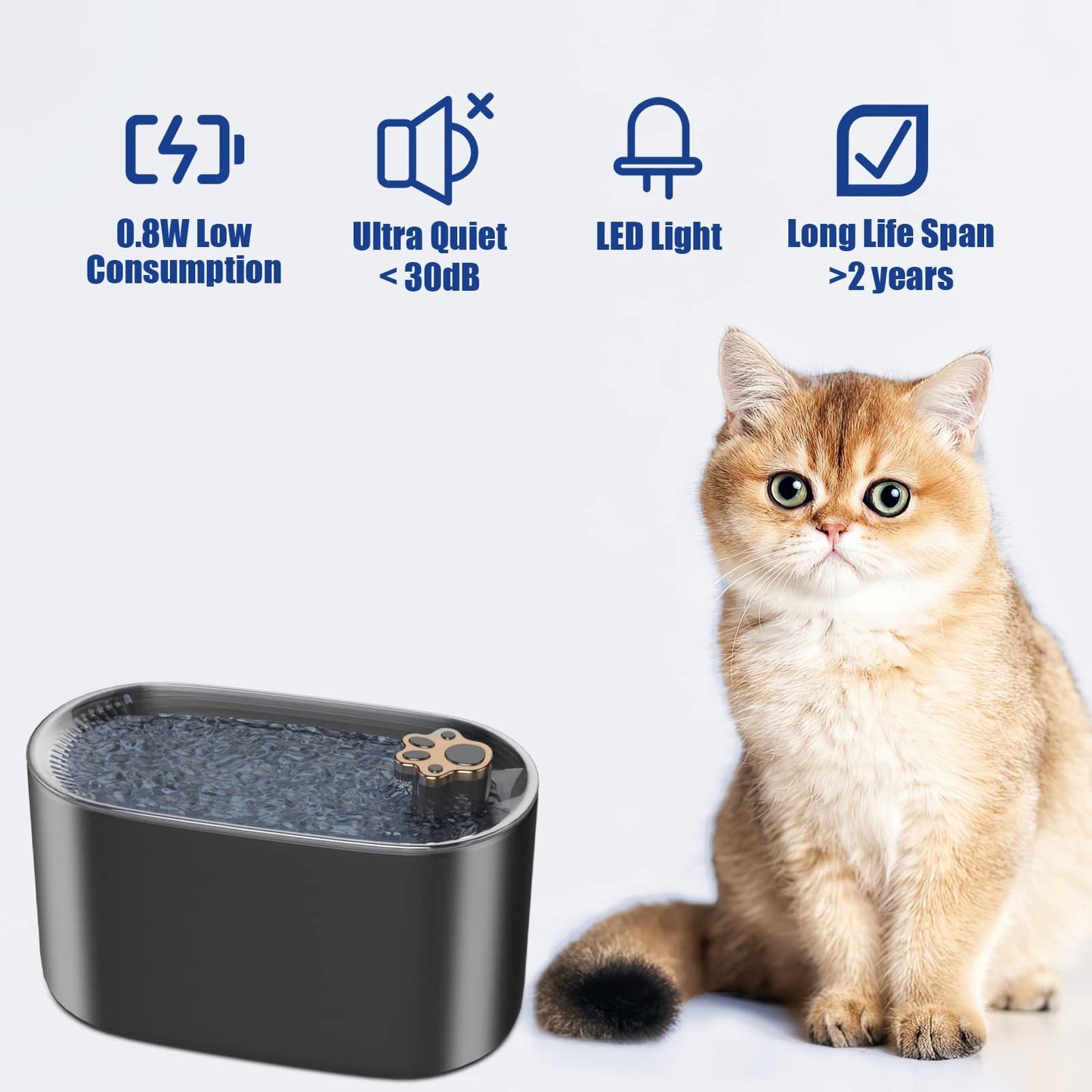 Amazing 3L Cat Water Dispenser - Mortekk