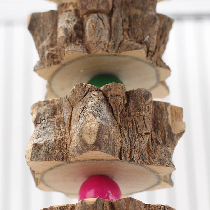 Natural Wooden Chew Toy - Birds - Mortekk