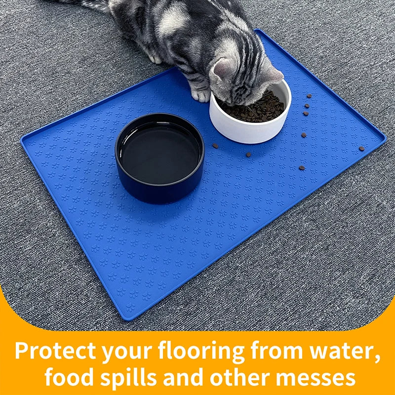 Waterproof Pet Bowl Pad Feeder Mats - Mortekk