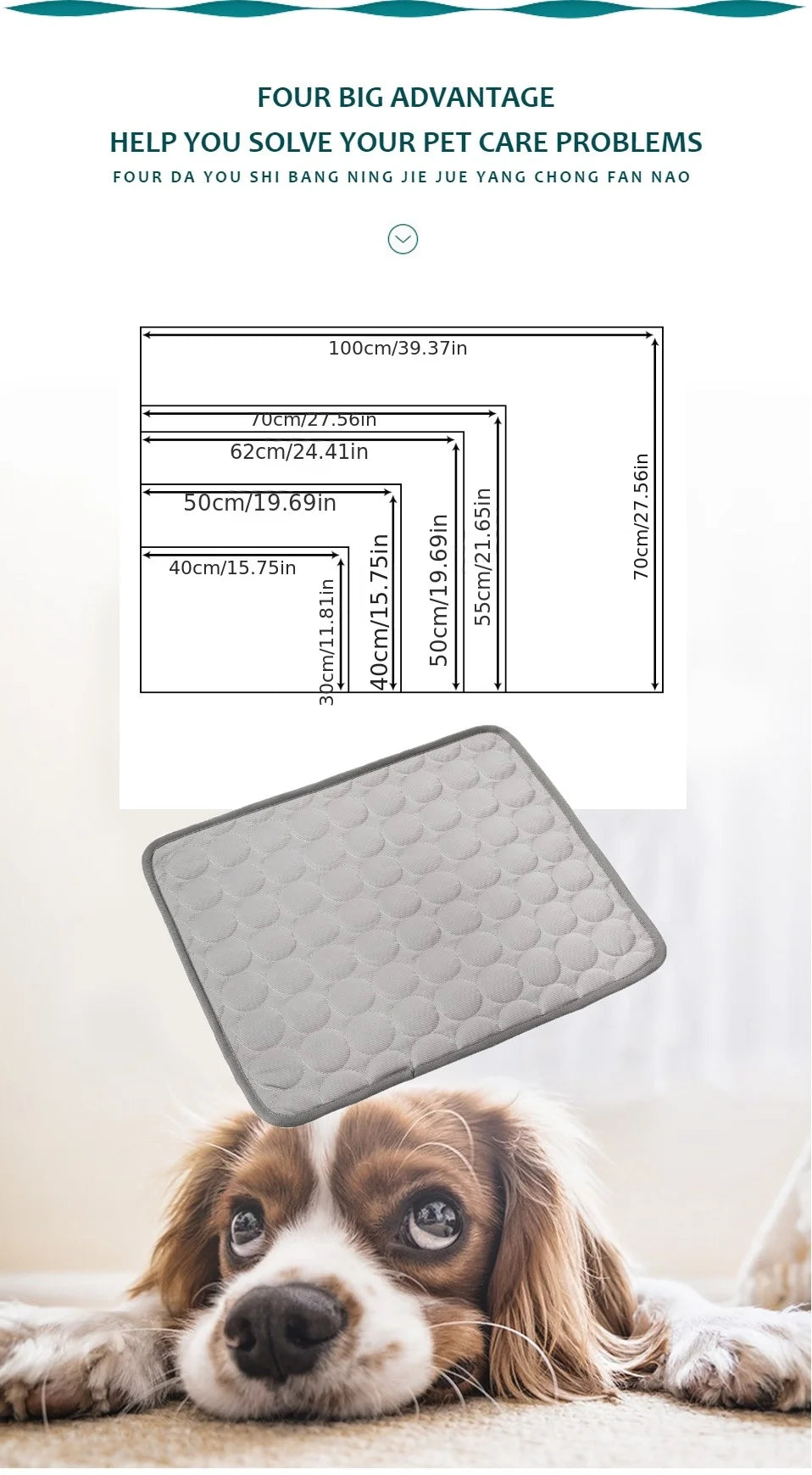 Excellent Cooling Mat - Small & Big Pets - Mortekk