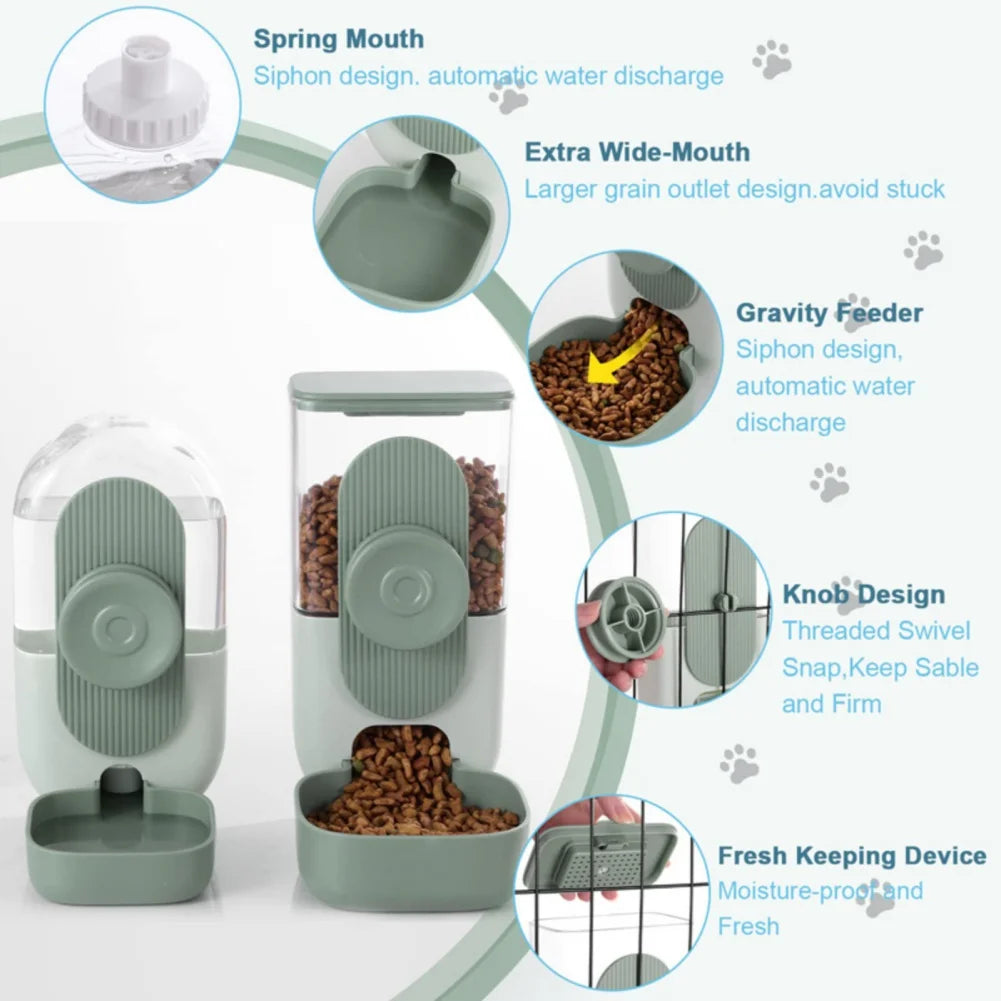 Automatic Feeder and Bowl Water Bottle- Birds - Mortekk