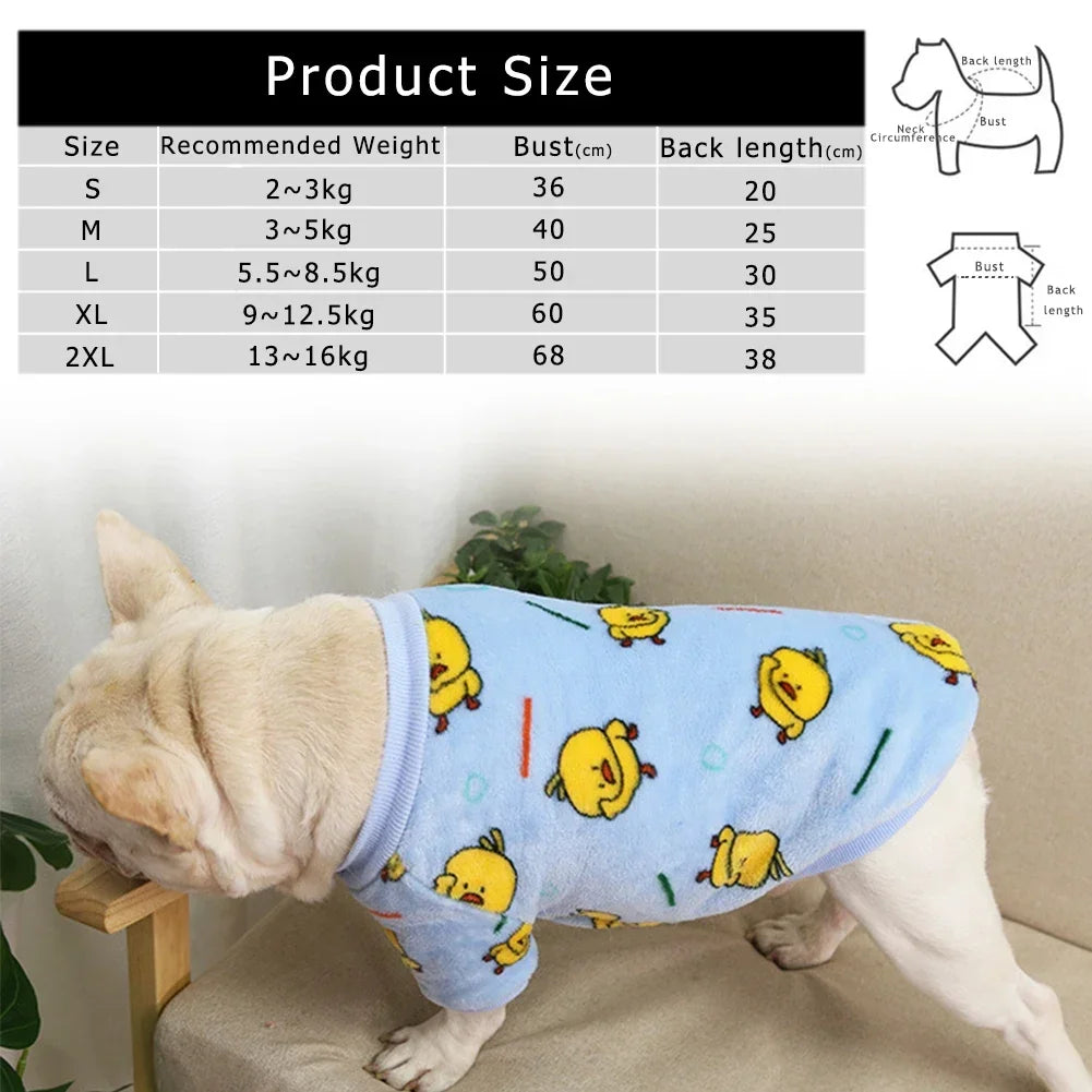 Autumn Puppy Fleece Clothes - Small Dogs and Cats - Mortekk