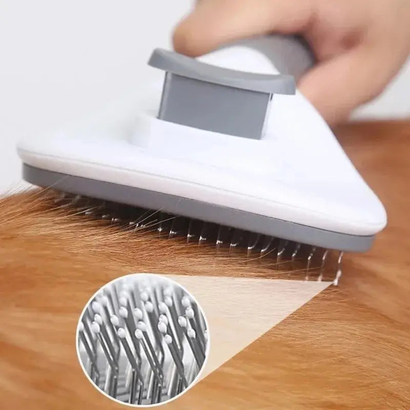 Self Cleaning Pet Hair Remover Brush - Dogs and Cats - Mortekk